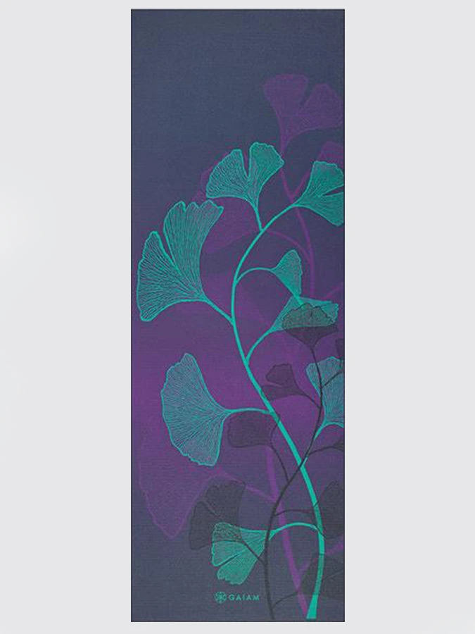 Gaiam Premium Lily Shadows Yoga Mat 6mm 2 Gaiam Premium Lily Shadows Yoga Mat 6mm - Image 2