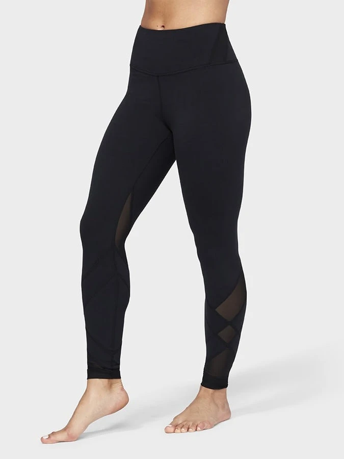 Manduka Movement Mesh Women's Yoga Leggings - Black 1 Manduka Movement Mesh Women's Yoga Leggings - Black