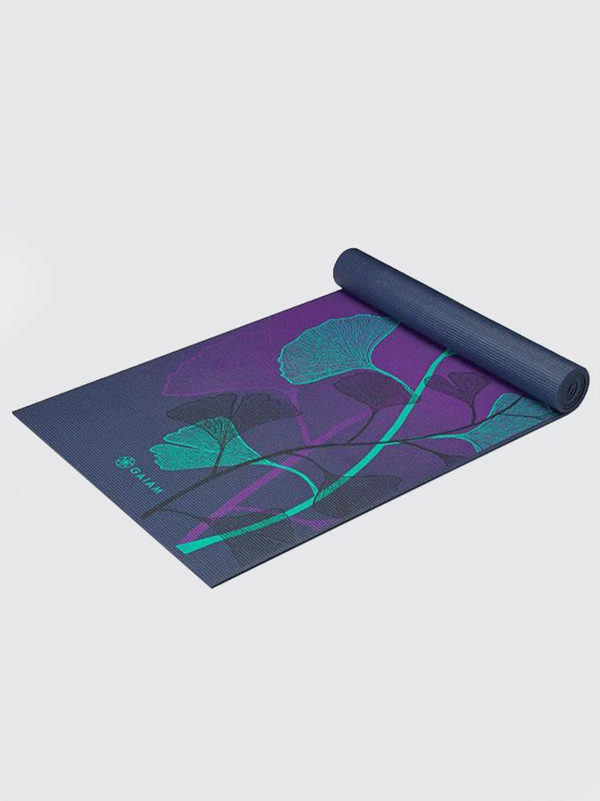 Gaiam Premium Lily Shadows Yoga Mat 6mm 3 Gaiam Premium Lily Shadows Yoga Mat 6mm - Image 3