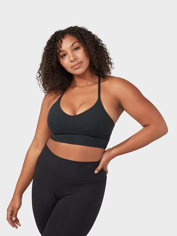 Manduka Essence Women's Performance Sports Bra - Black 1 Manduka Essence Women's Performance Sports Bra - Black