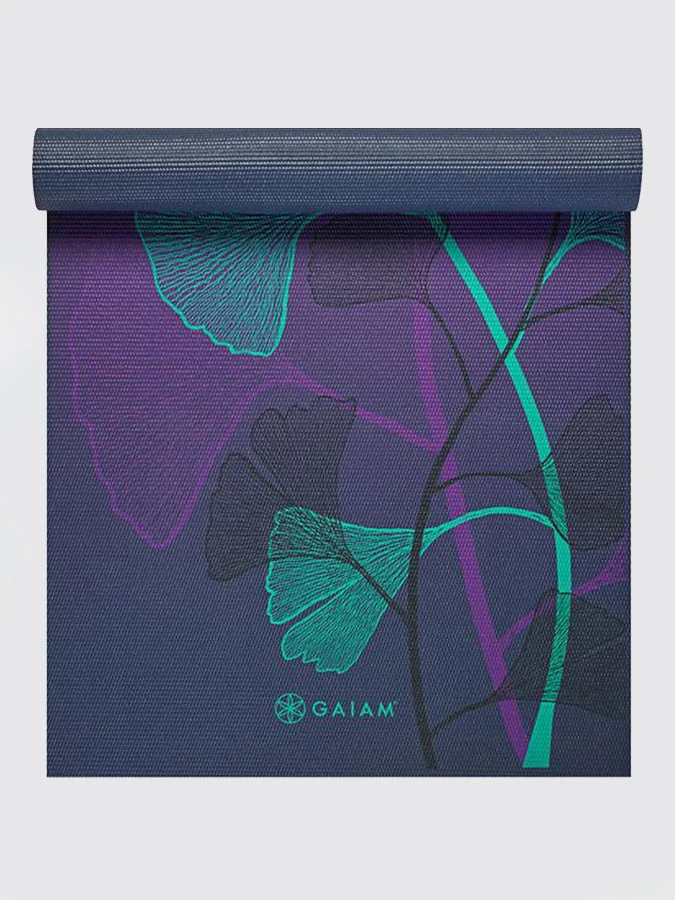 Gaiam Premium Lily Shadows Yoga Mat 6mm 1 Gaiam Premium Lily Shadows Yoga Mat 6mm
