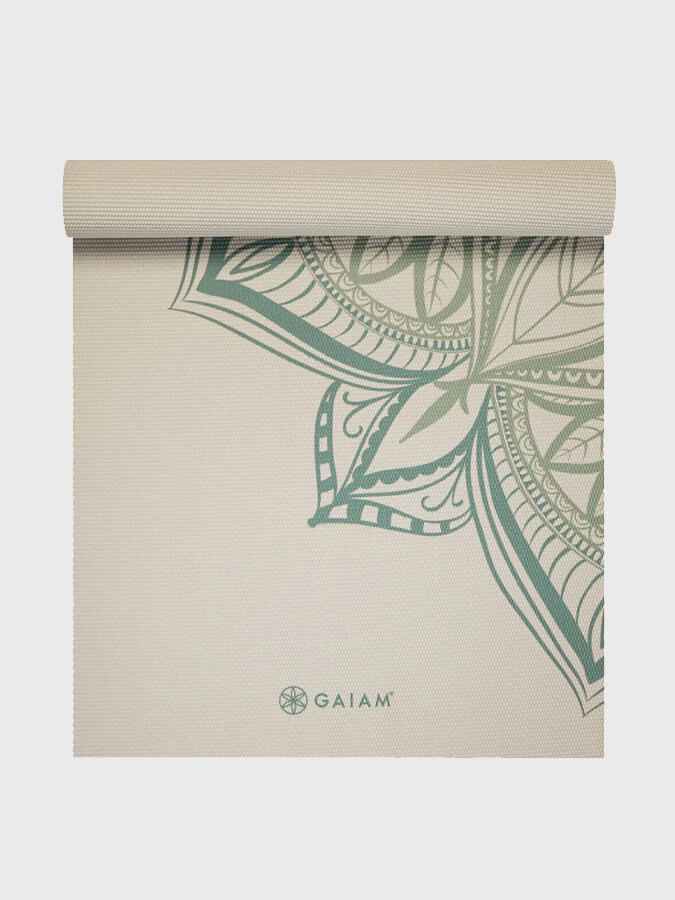 Gaiam Printed Point Yoga Mat 5mm 1 Gaiam Printed Point Yoga Mat 5mm