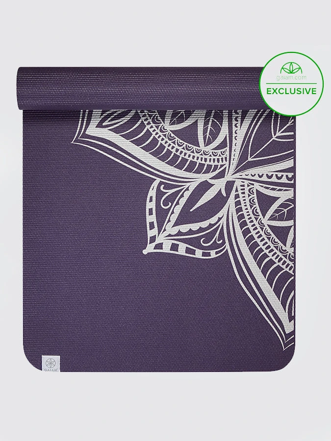 Gaiam Performance Metallic Medallion Yoga Mat 6mm 1 Gaiam Performance Metallic Medallion Yoga Mat 6mm