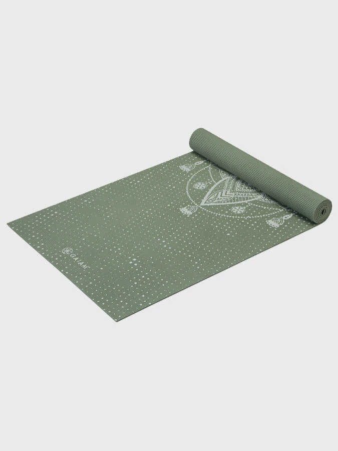 Gaiam Celestial Green Yoga Mat 5mm 3 Gaiam Celestial Green Yoga Mat 5mm - Image 3