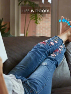 YogaToes Gems Toe Separators - Sapphire Blue -Wellness Yoga Shop s43evwo52hs