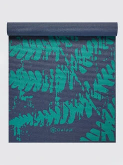 Gaiam Midnight Fern Yoga Mat 4mm