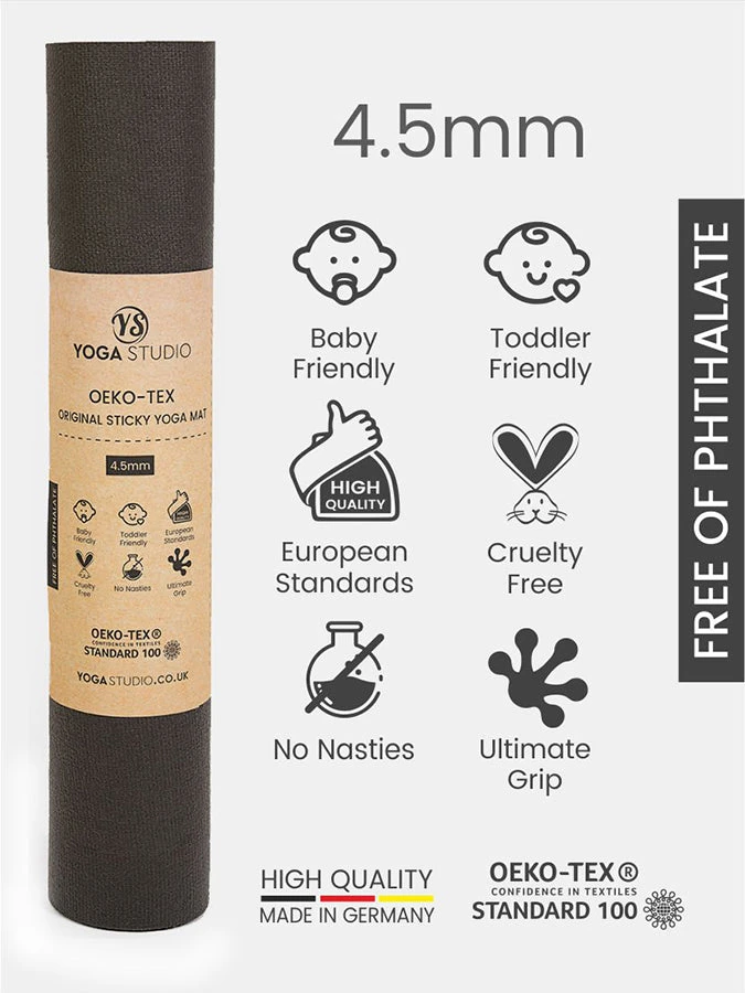 Yoga Studio Oeko-Tex Sticky Yoga Mat 4.5mm 12 Yoga Studio Oeko-Tex Sticky Yoga Mat 4.5mm - Image 12