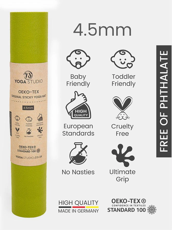 Yoga Studio Oeko-Tex Sticky Yoga Mat 4.5mm 18 Yoga Studio Oeko-Tex Sticky Yoga Mat 4.5mm - Image 18