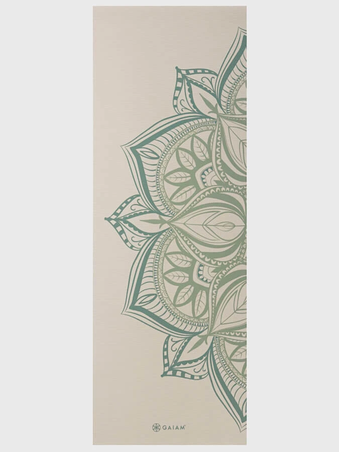 Gaiam Printed Point Yoga Mat 5mm 2 Gaiam Printed Point Yoga Mat 5mm - Image 2